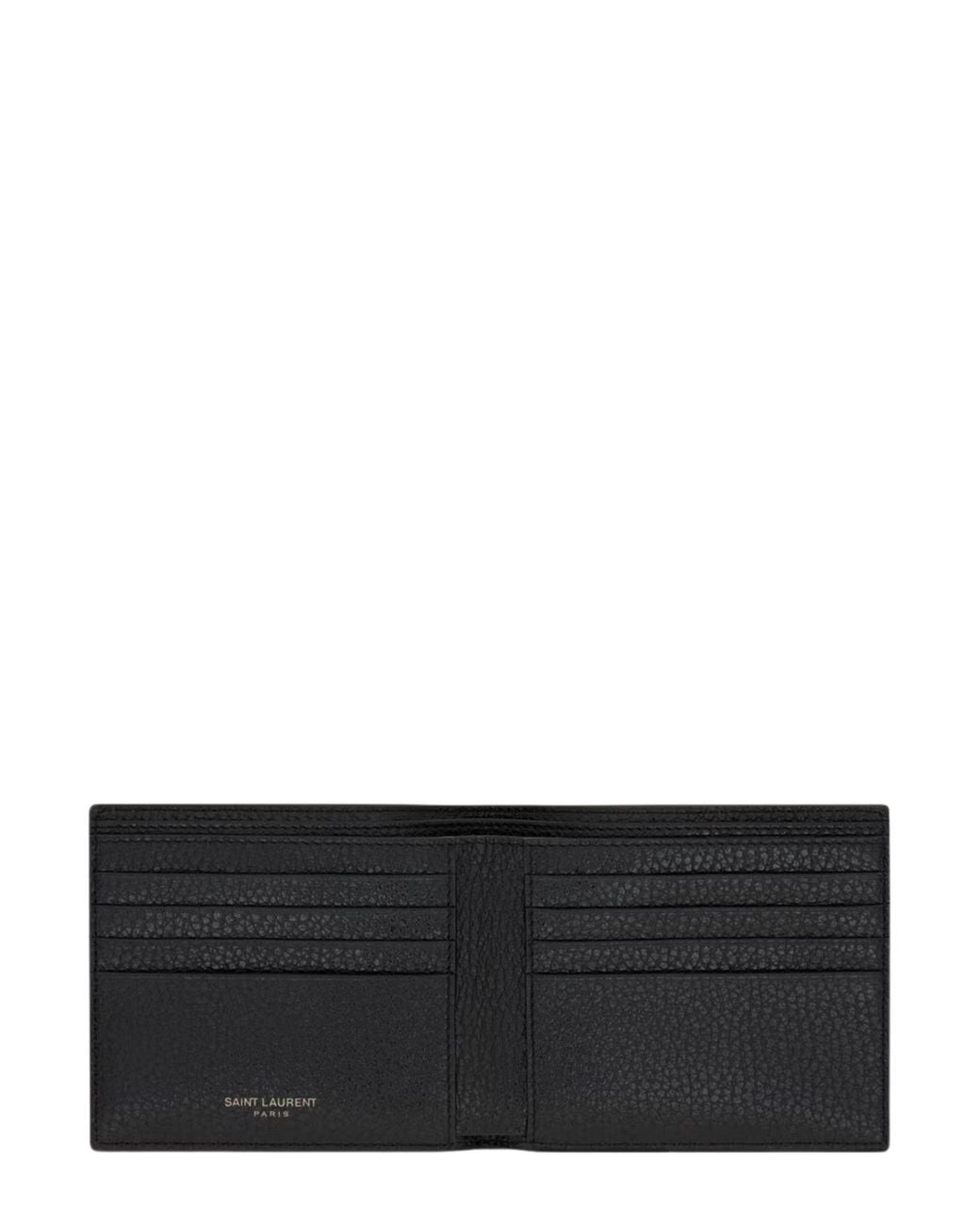 Saint Laurent White Tiny Cassandre East/West Wallet for men