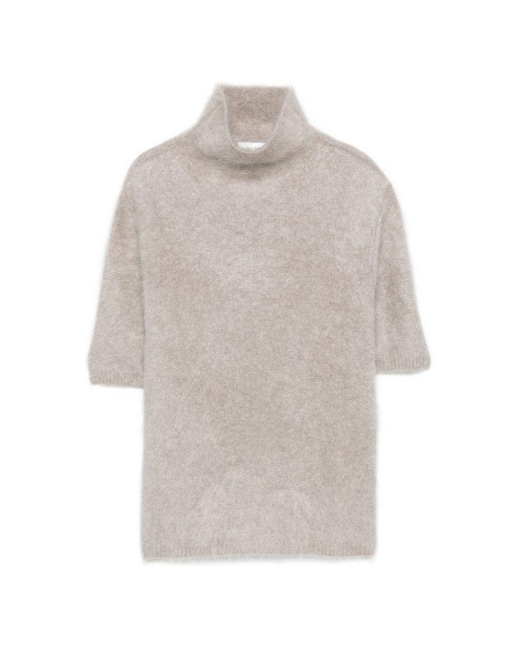 Soft Goat White Cashmere Turtle-Neck Sweater