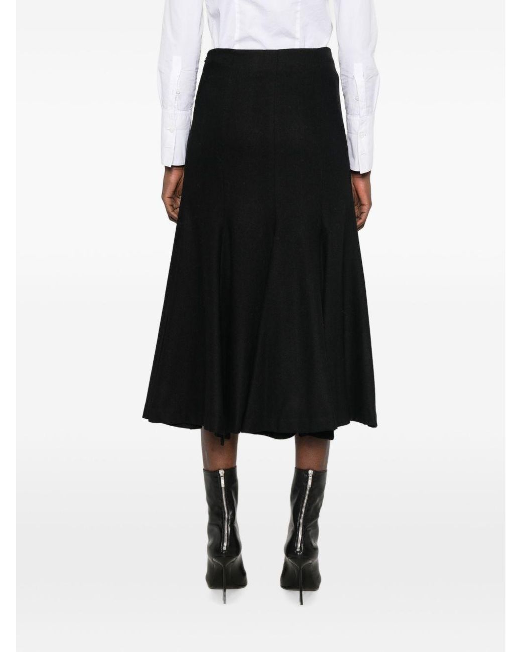 THE LATEST Black Erica Wool Blend Midi Dress