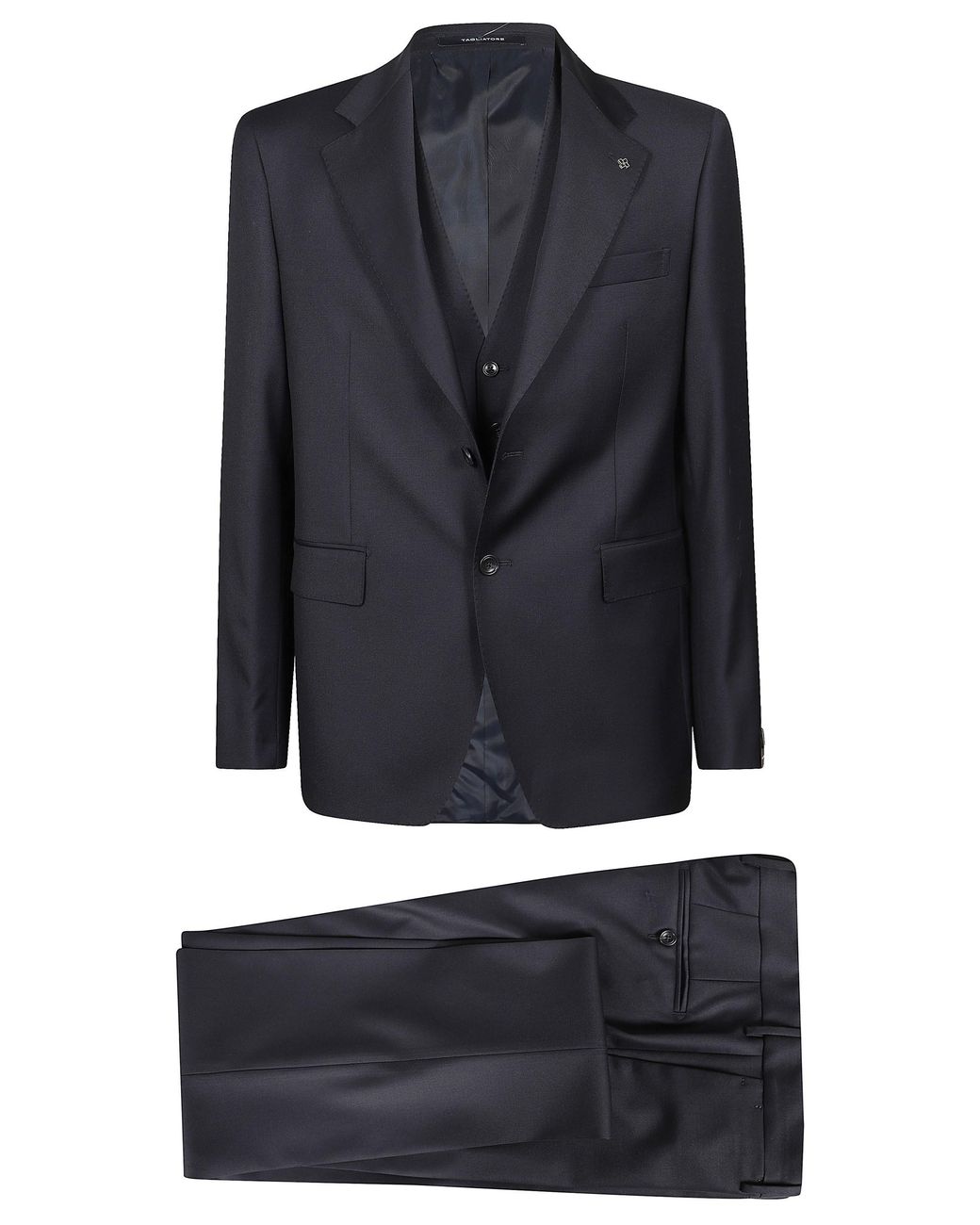 Tagliatore Blue Suit With Vest for men