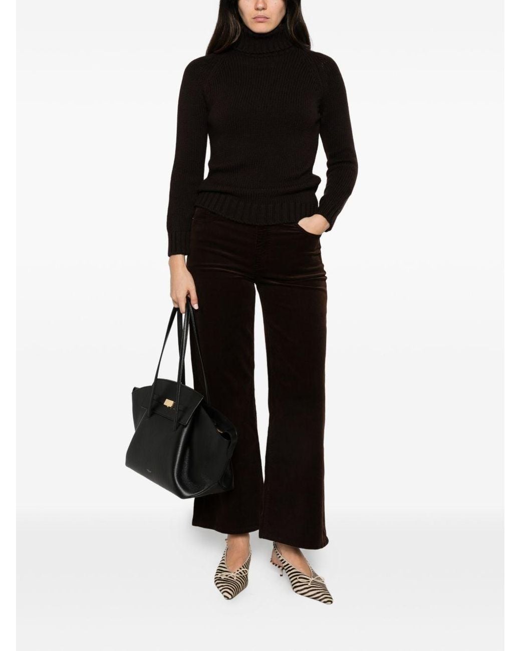 Base London Black Wool Turtle-Neck Sweater