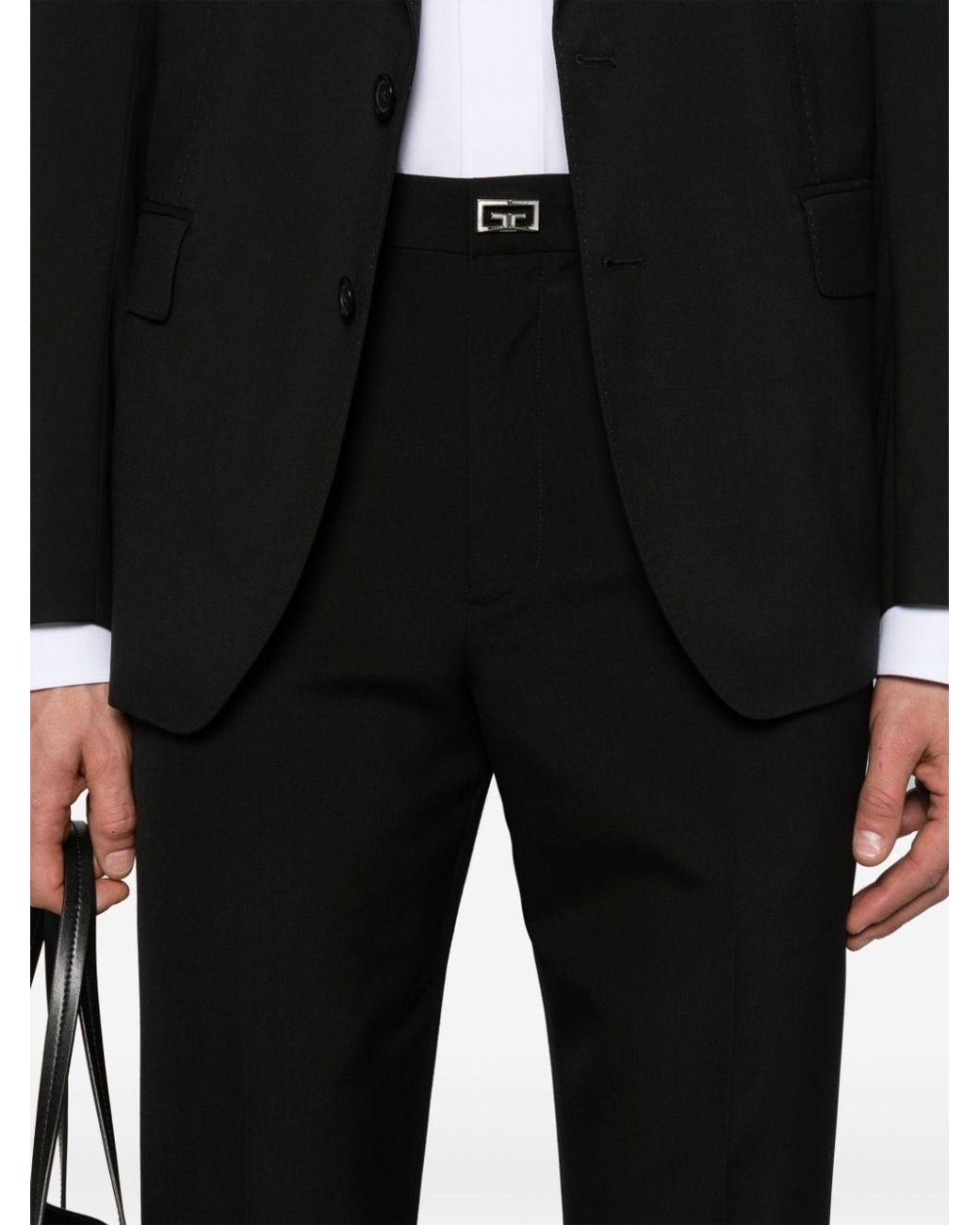 Givenchy Black New Metal Detail Pants for men