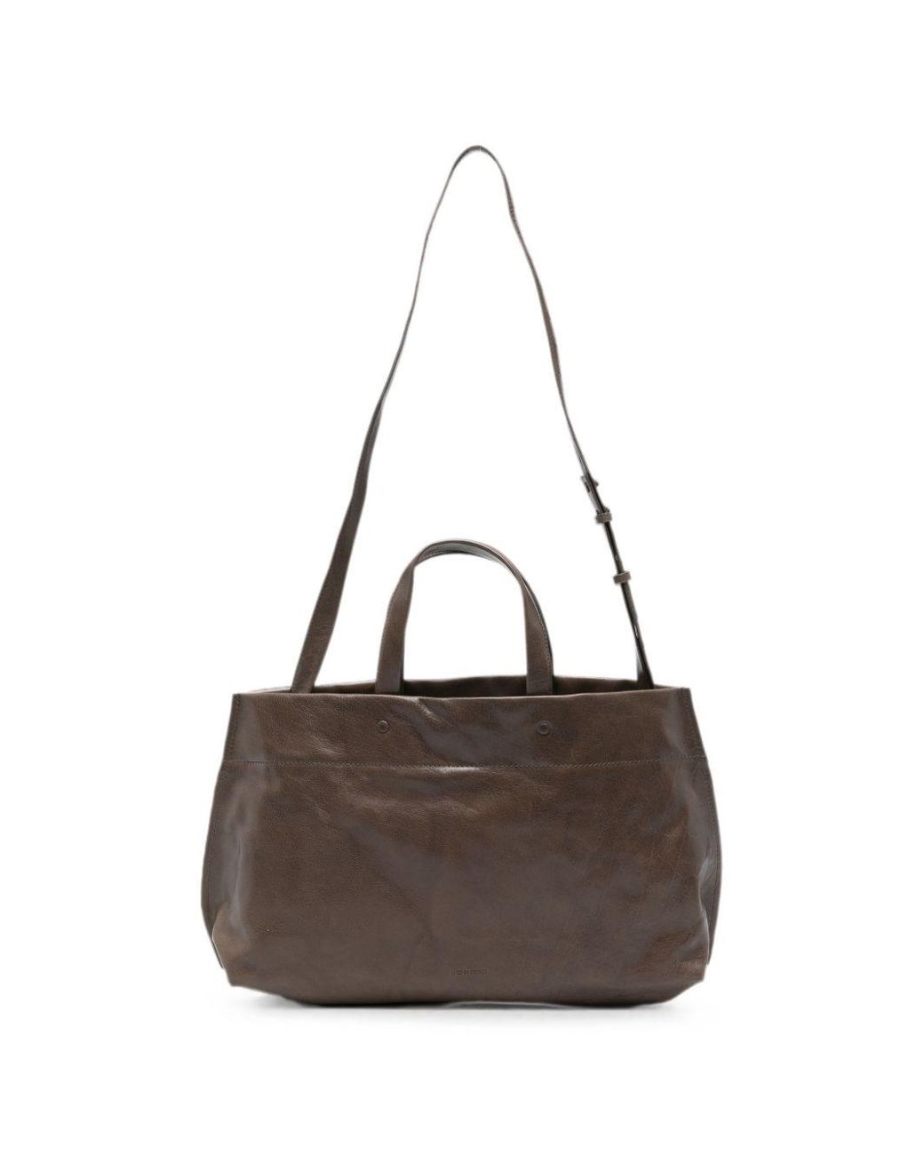Lihann George Brown Elli Leather Tote Bag