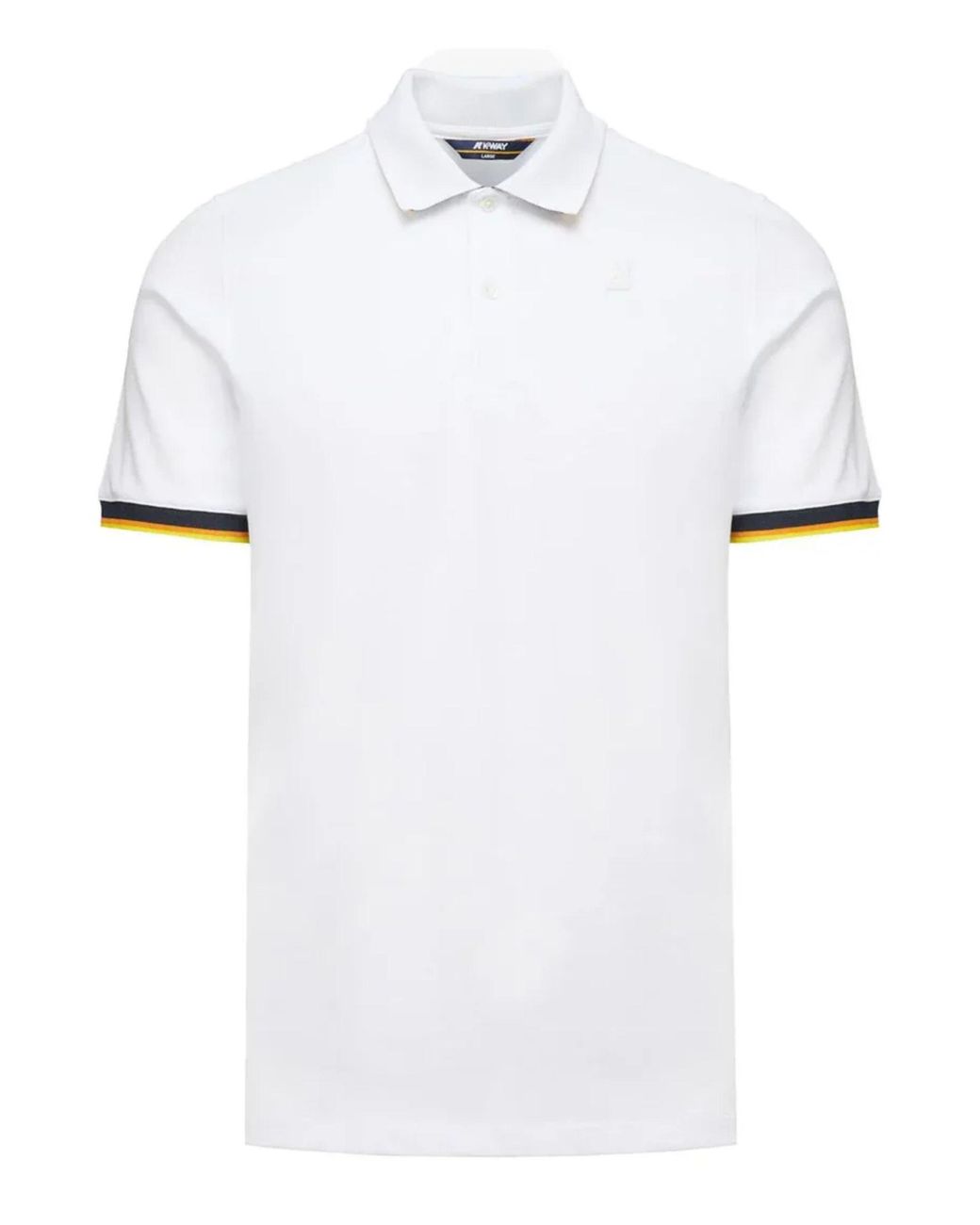 K-Way White Polo Vincent for men