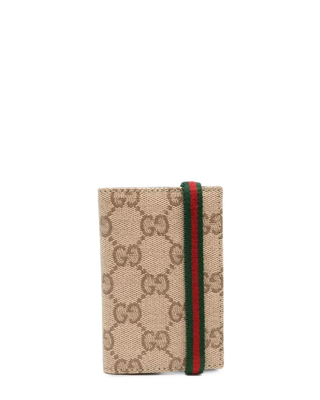 Gucci Natural Gg And Web Detail Wallet for men
