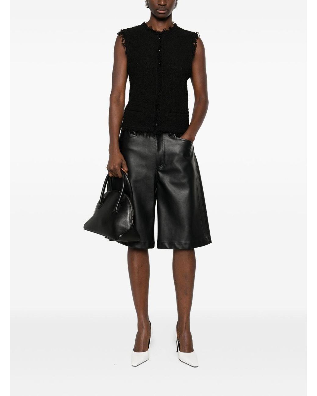 IRO Black Shanny Cotton Vest