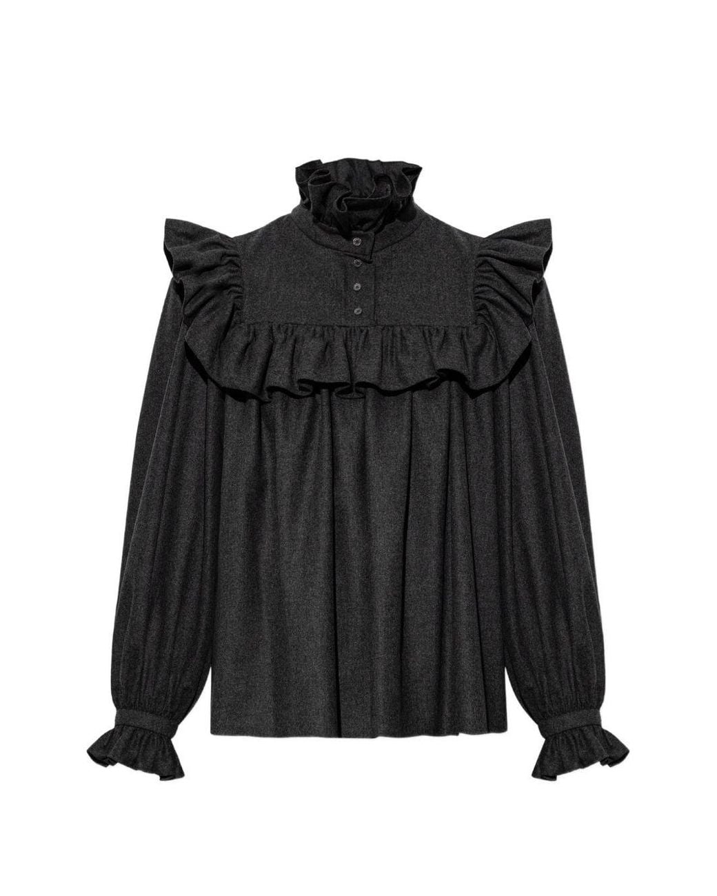 Chloé Black Wool Blouse