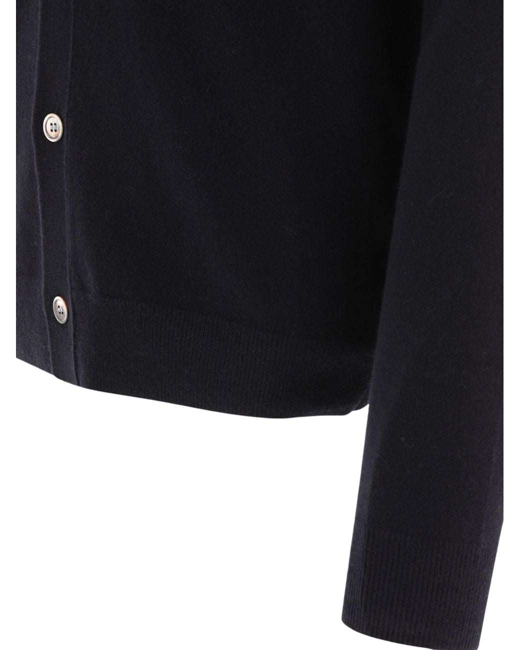 Comme des Garçons Blue V-Neck Long-Sleeved Cardigan By Comme Des Garç for men