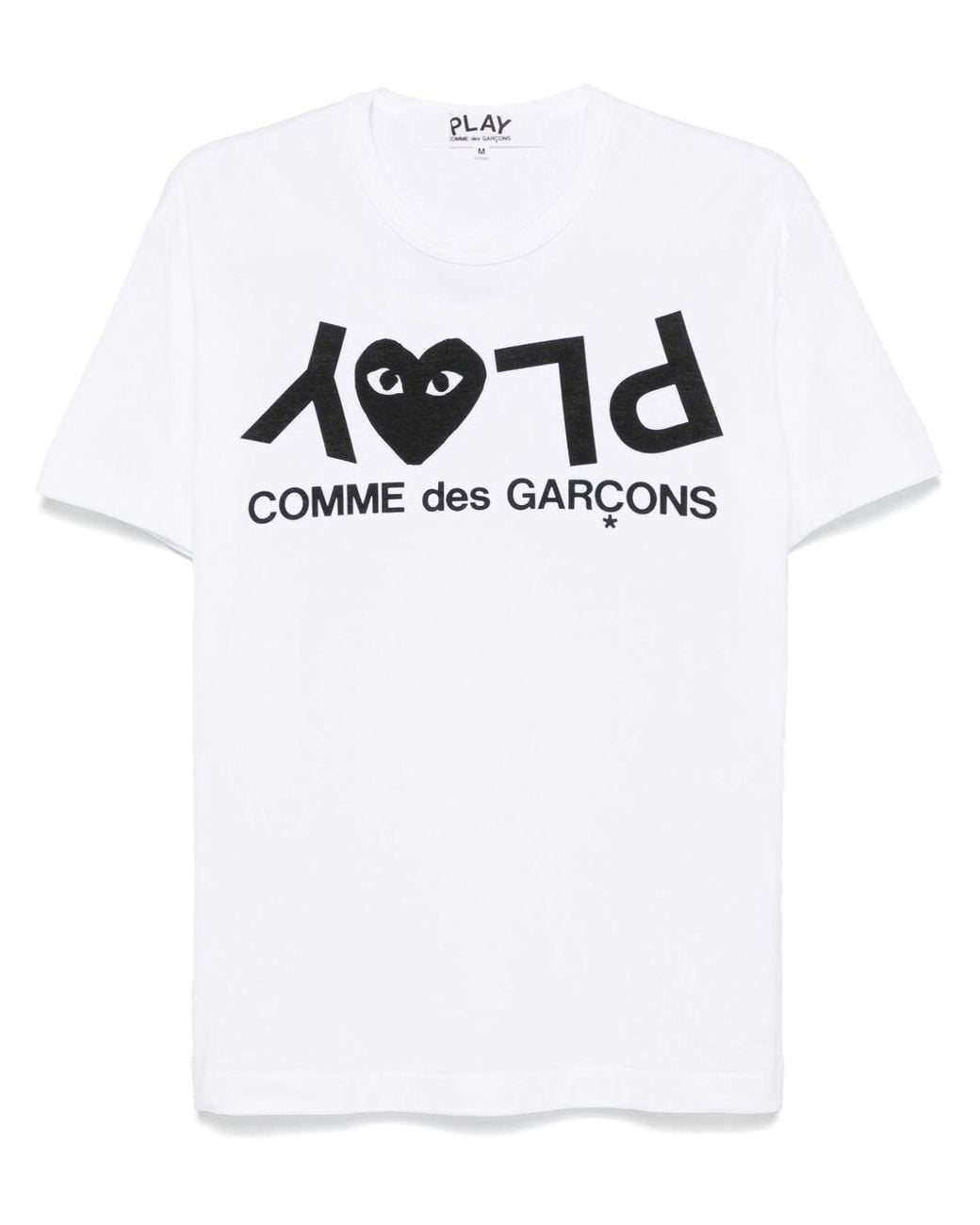 COMME DES GARÇONS PLAY White Cotton T-Shirt for men