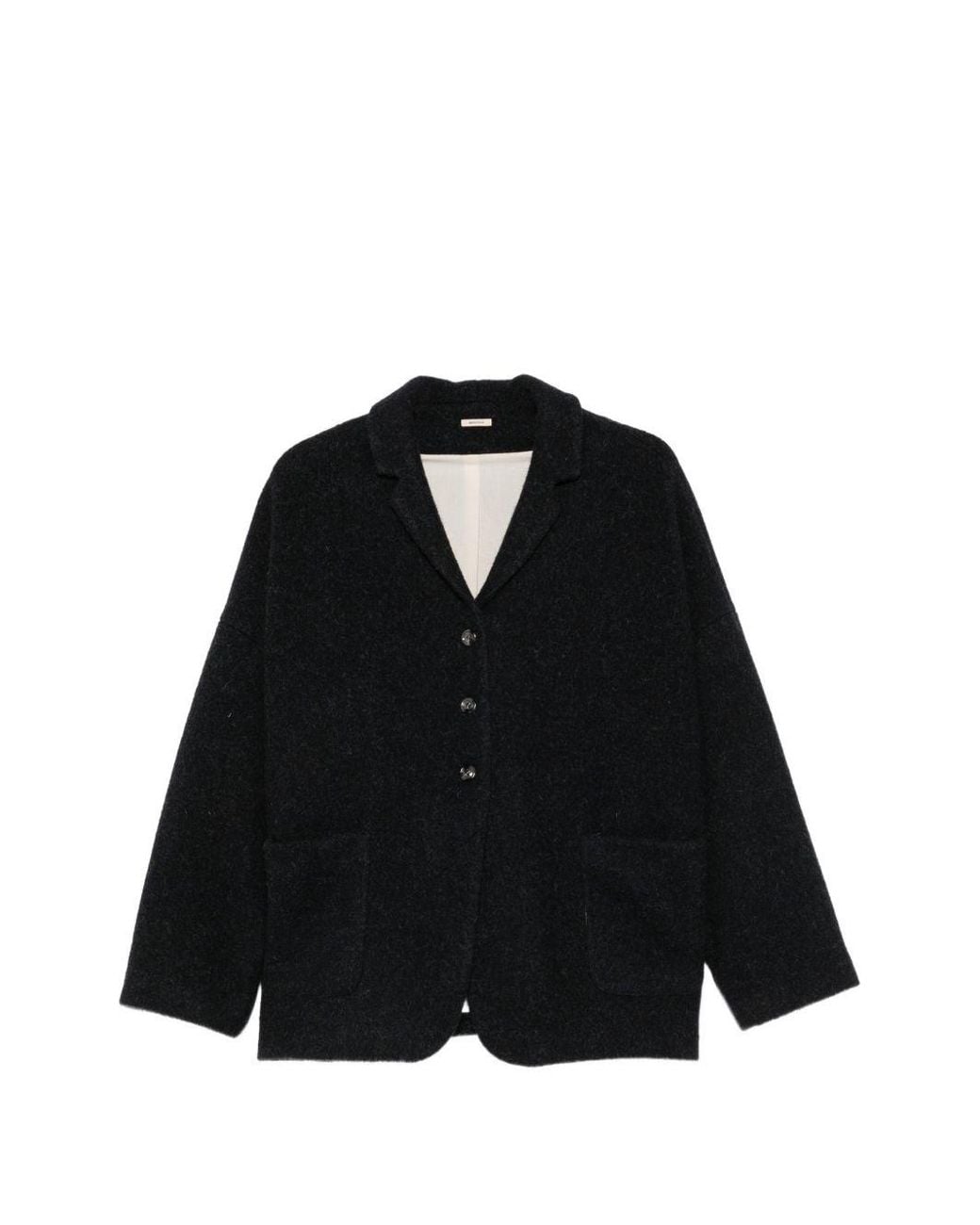 Apuntob Black Wool Jacket