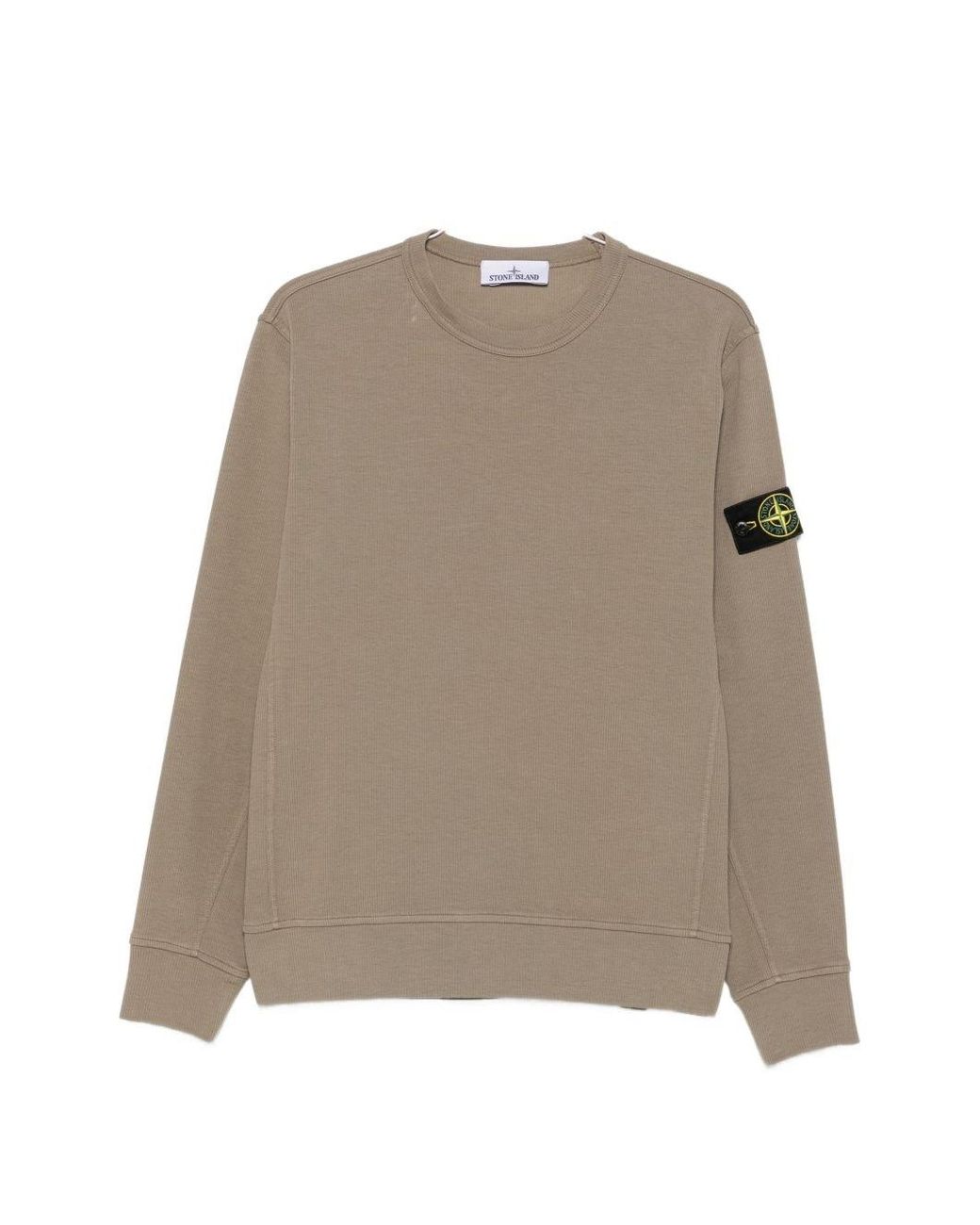 Stone Island Natural Cotton Crewneck Sweatshirt for men