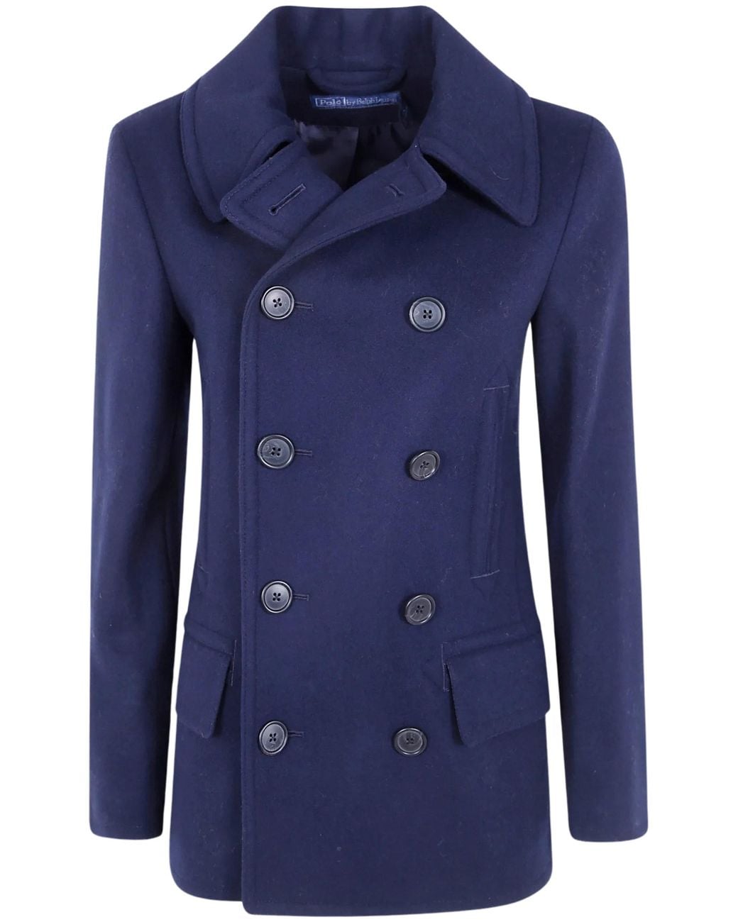 Polo Ralph Lauren Blue Double-Breasted Coat