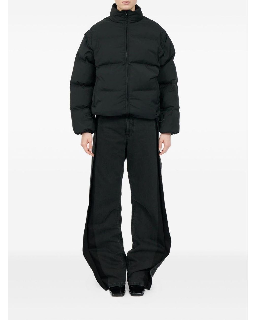MM6 by Maison Margiela Blue Short Down Jacket