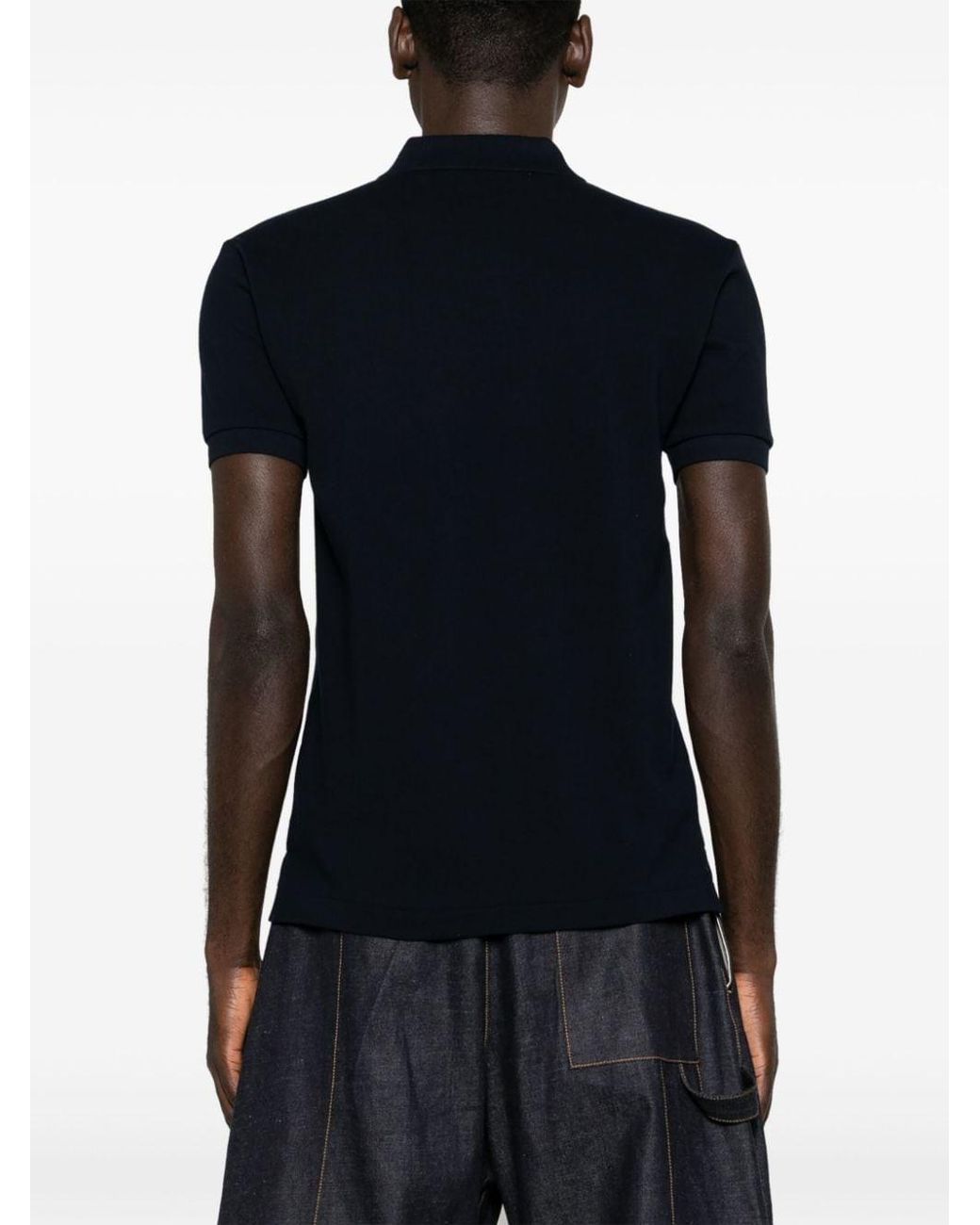 COMME DES GARÇONS PLAY Black Cotton Polo Shirt for men