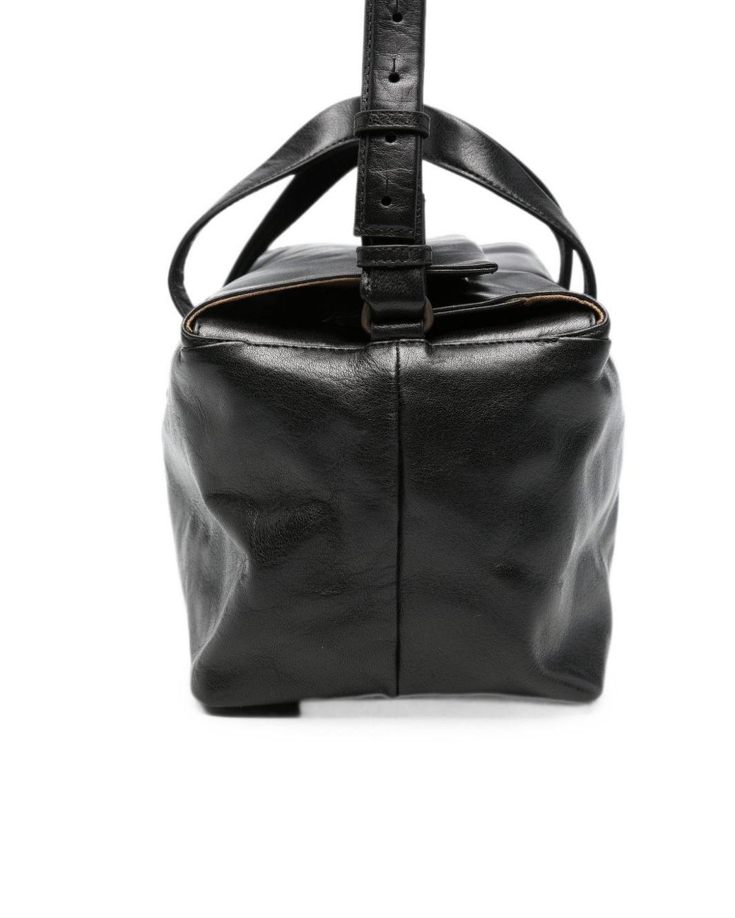 Lihann George Black Lili Leather Tote Bag