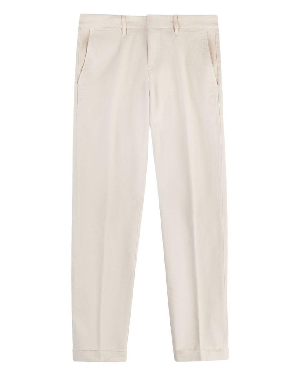 Fay White Capri Model Pants for men