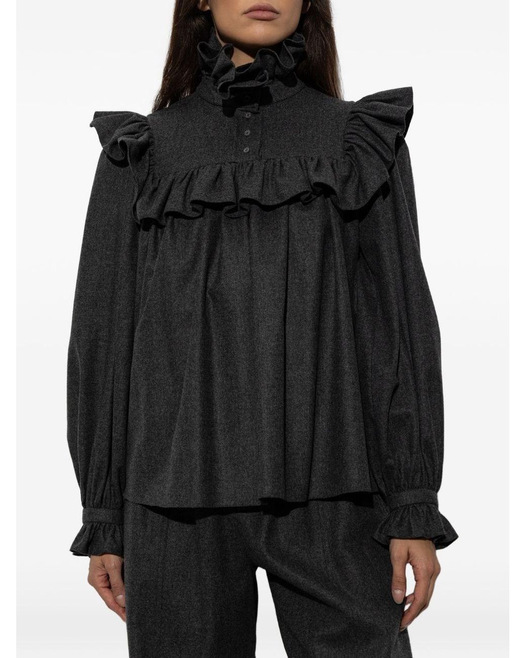 Chloé Black Wool Blouse
