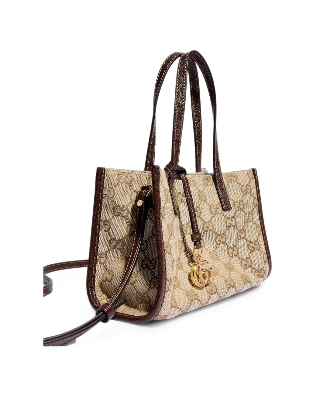 Mini Tote Gg By di Gucci in Natural