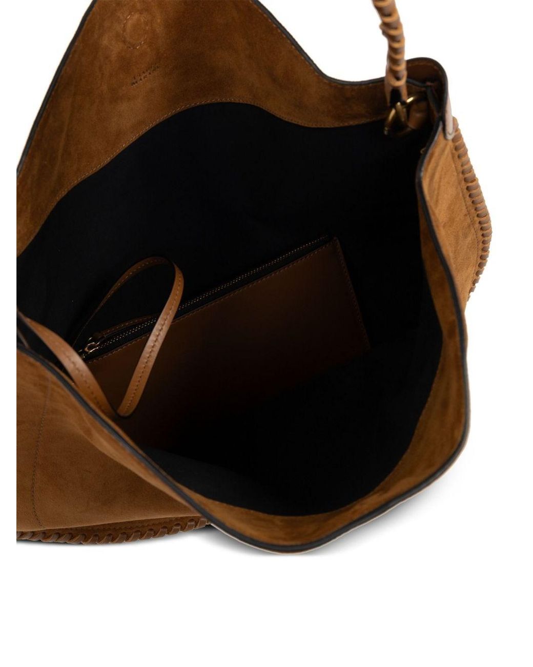 Isabel Marant Brown Oskan Soft Leather Hobo Bag