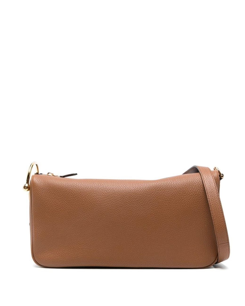 Gucci Brown Half Horsebit Medium Leather Shoulder Bag