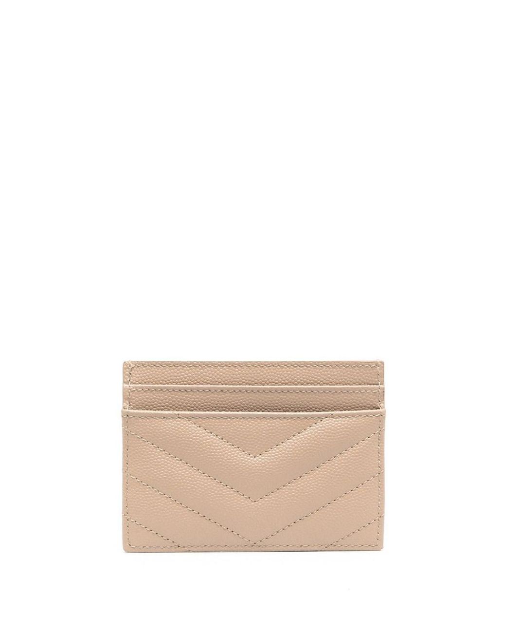 Saint Laurent Natural Mini Card Case For