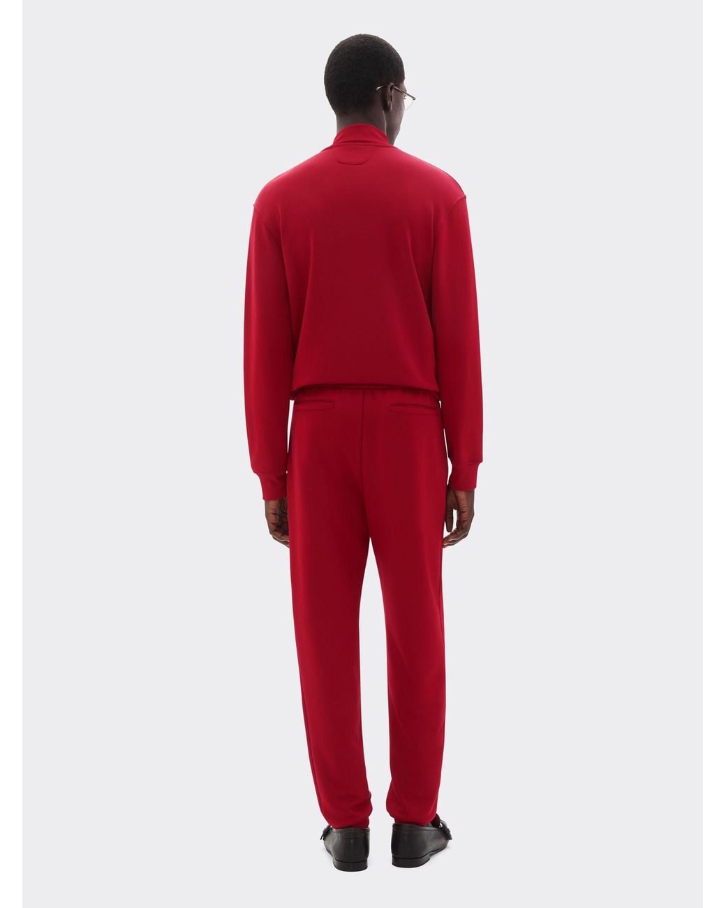 Ferrari Red Drawstring Tracksuit Bottoms for men