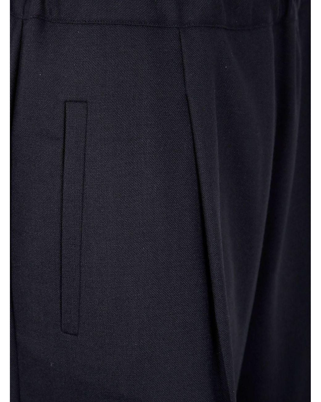 Semicouture Blue Wool Trousers