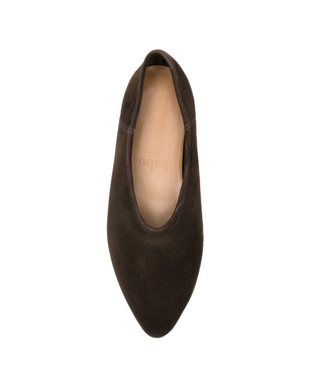 babú Milano Brown Umber Ballet Flats
