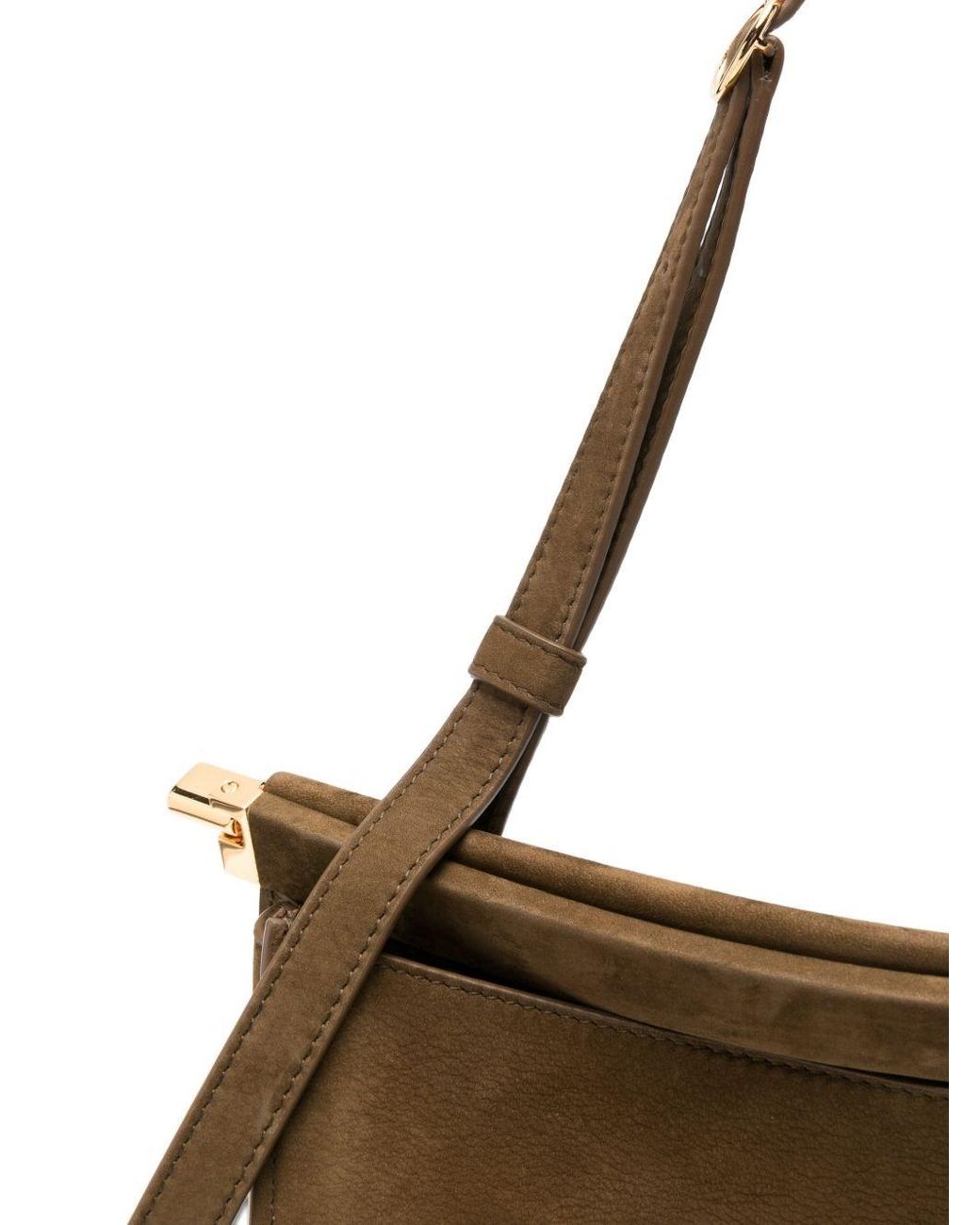 Alaïa Brown Pocket 35 Leather Shoulder Bag