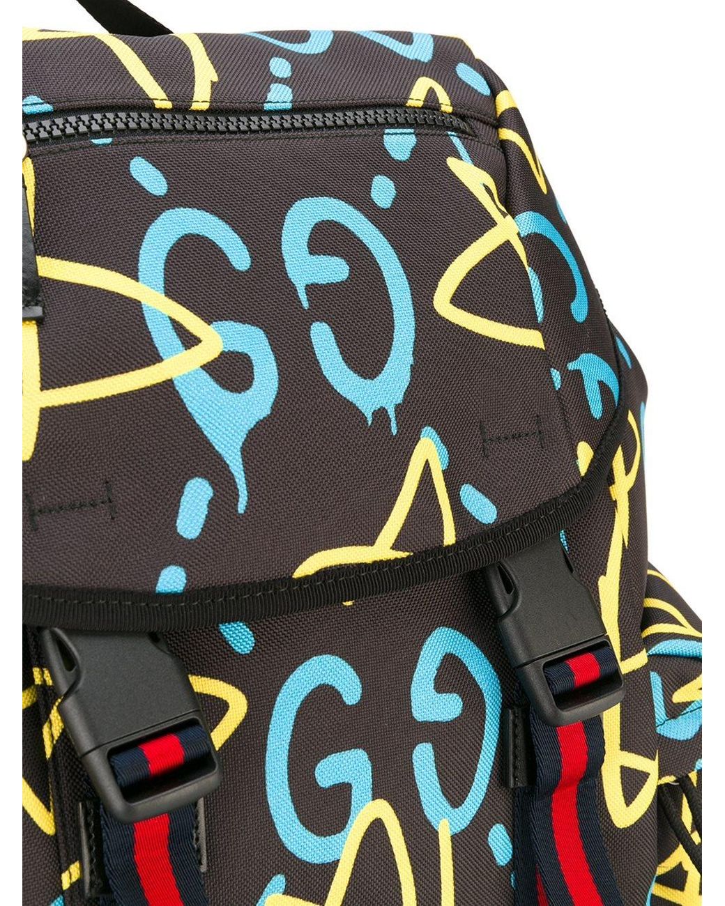Gucci 'ghost' Printed Backpack | Lyst