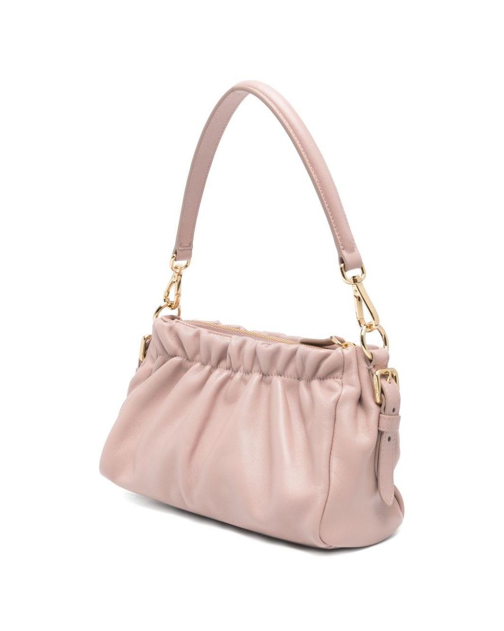 Prada Pink Leather Shoulder Bag