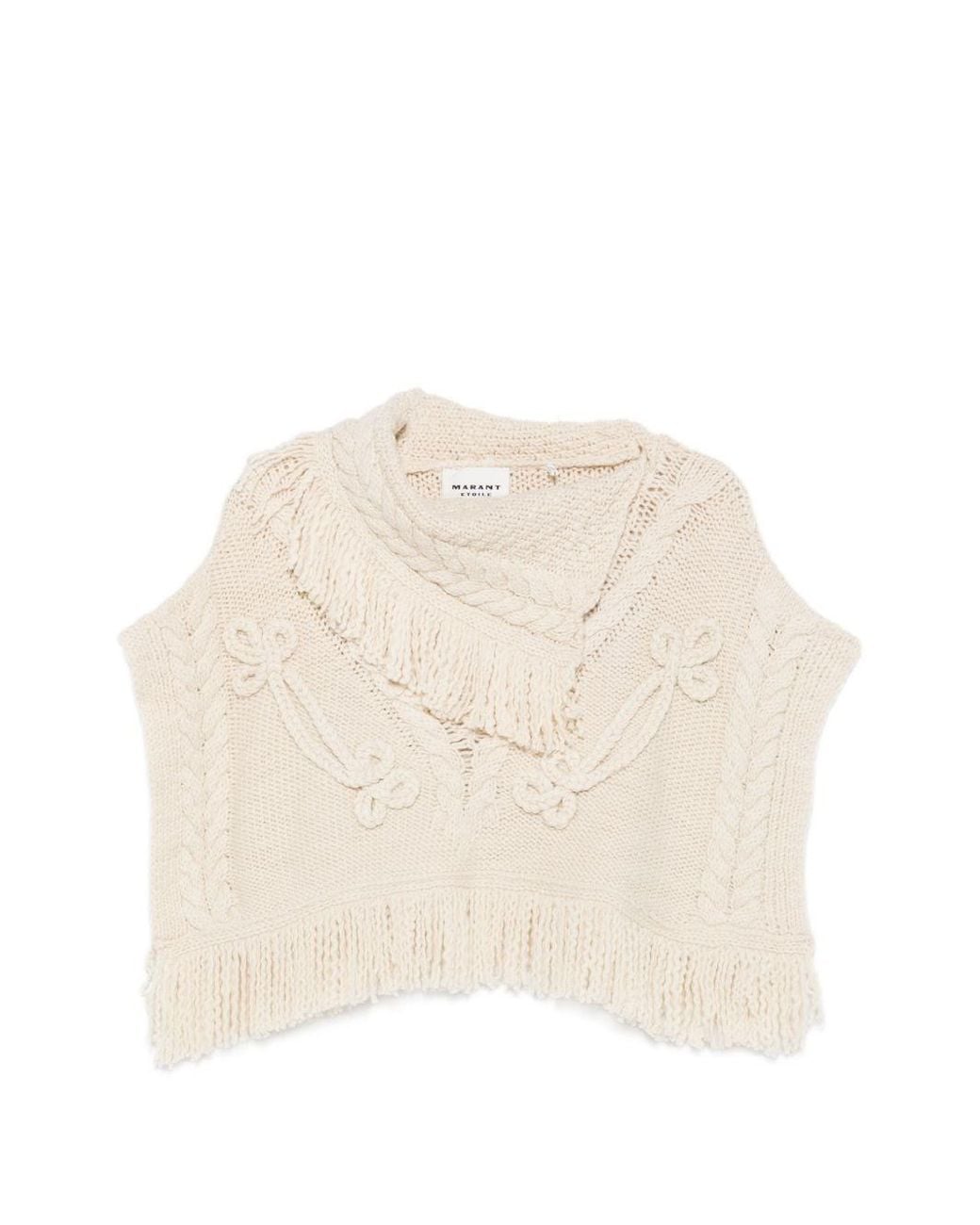 Isabel Marant Natural Kacie Wool Top