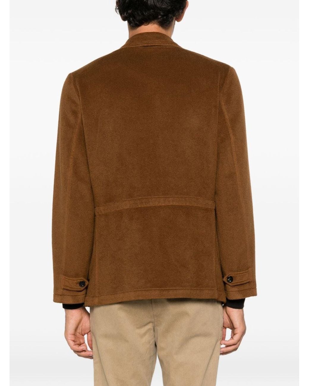 Boglioli Brown Cashmere Jacket for men