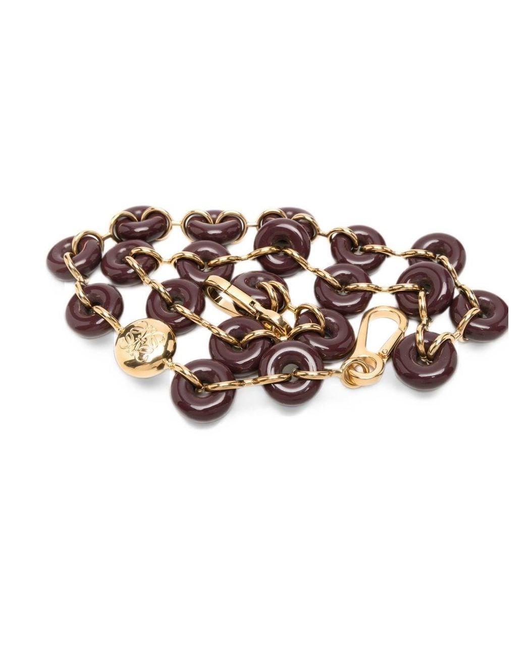 Loewe White Donut Chain Strap