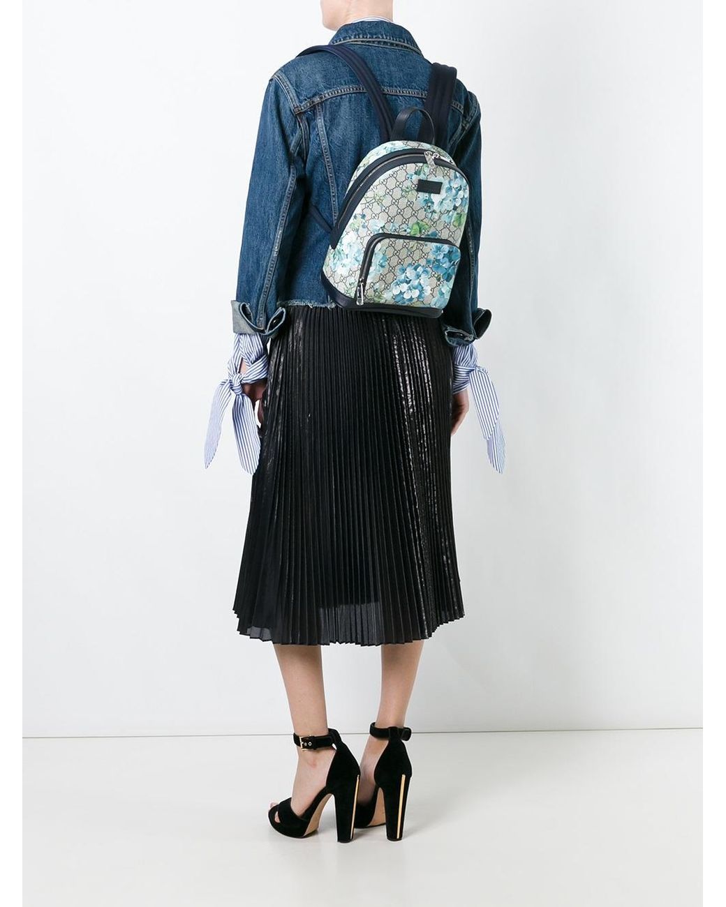 konstruktion crush Gemme Gucci Gg Blooms Supreme Small Backpack in Blue | Lyst