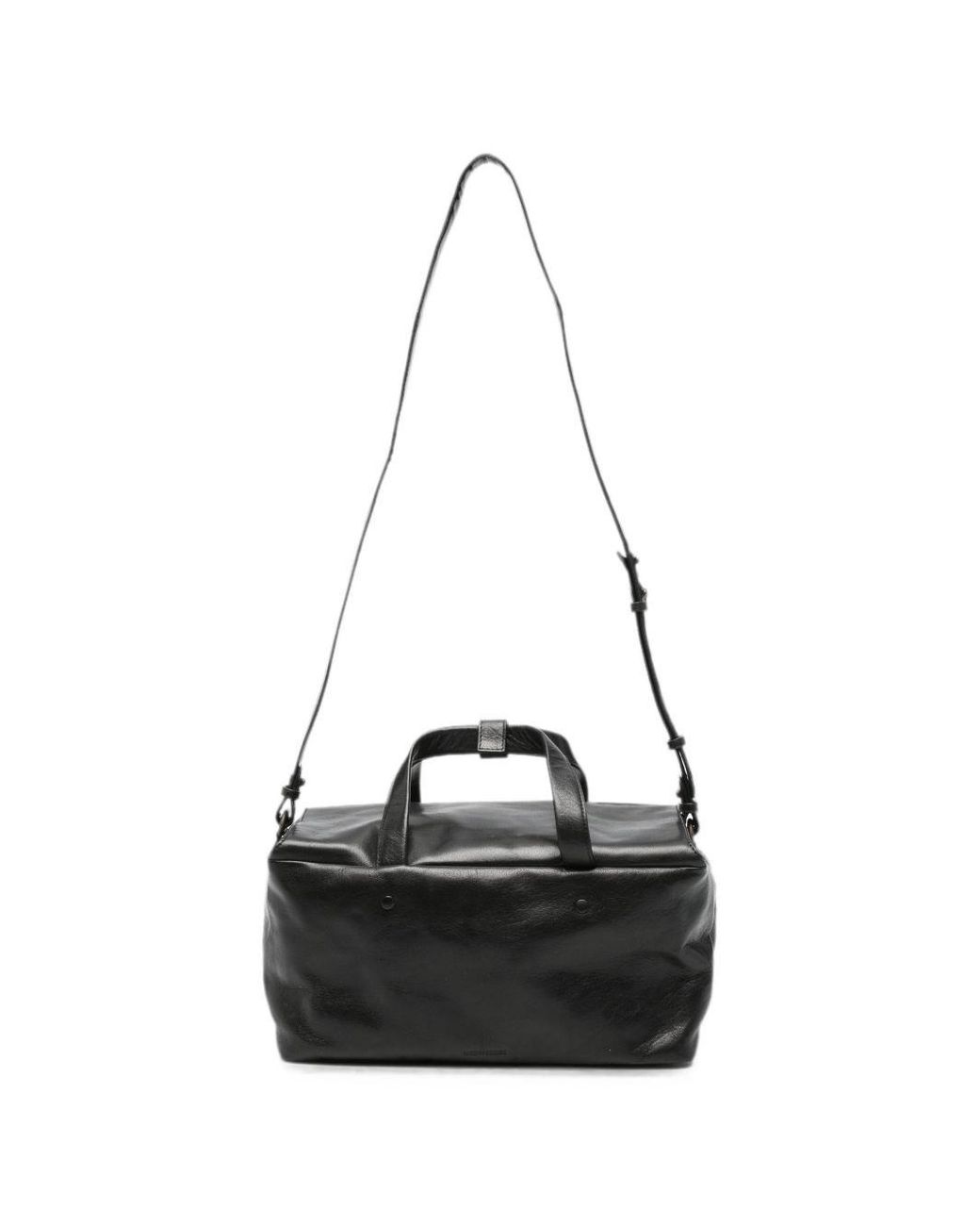 Lihann George Black Lili Leather Tote Bag