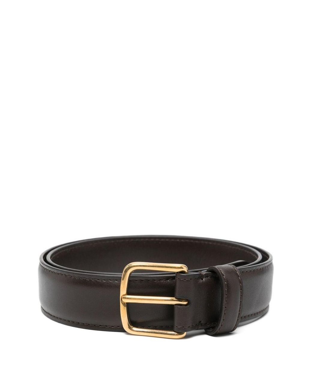 The Row Black Classic Leather Belt
