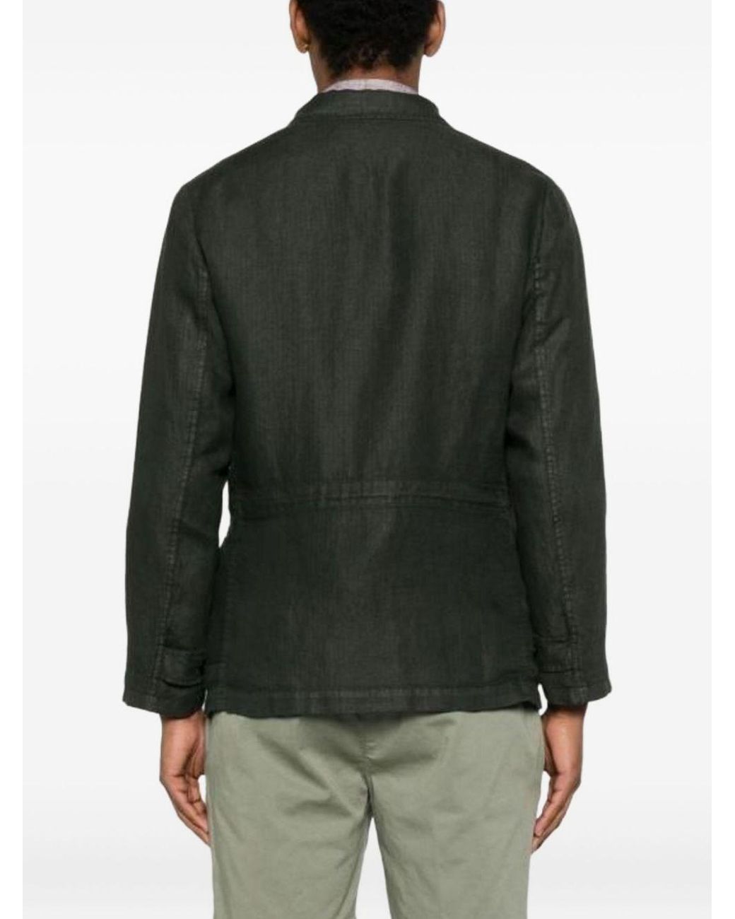 Boglioli Green Point Collar Utility Jacket for men