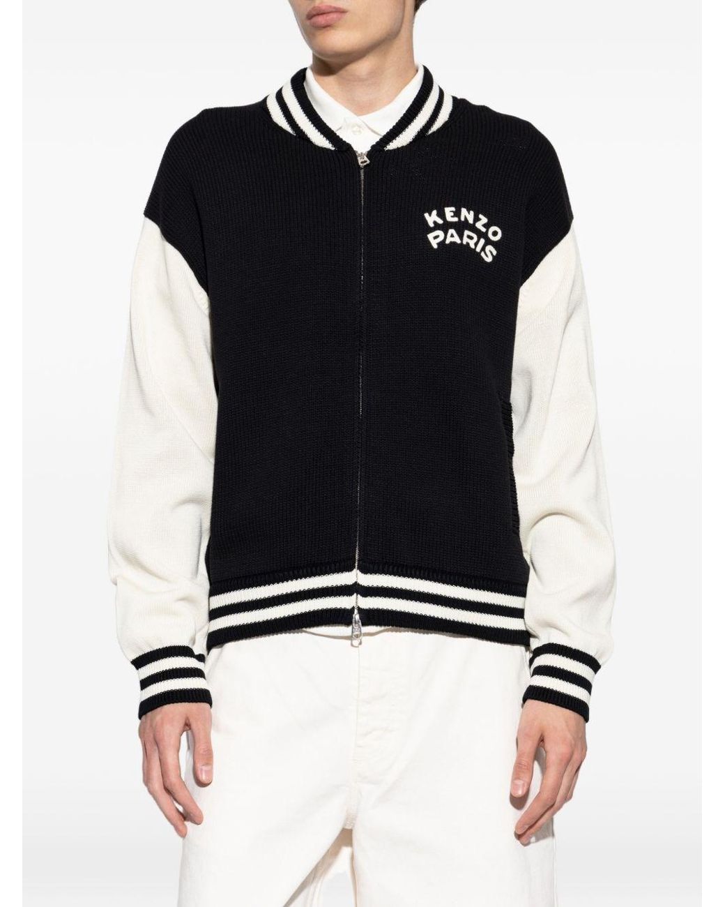 KENZO Blue Paris Cotton Cardigan for men