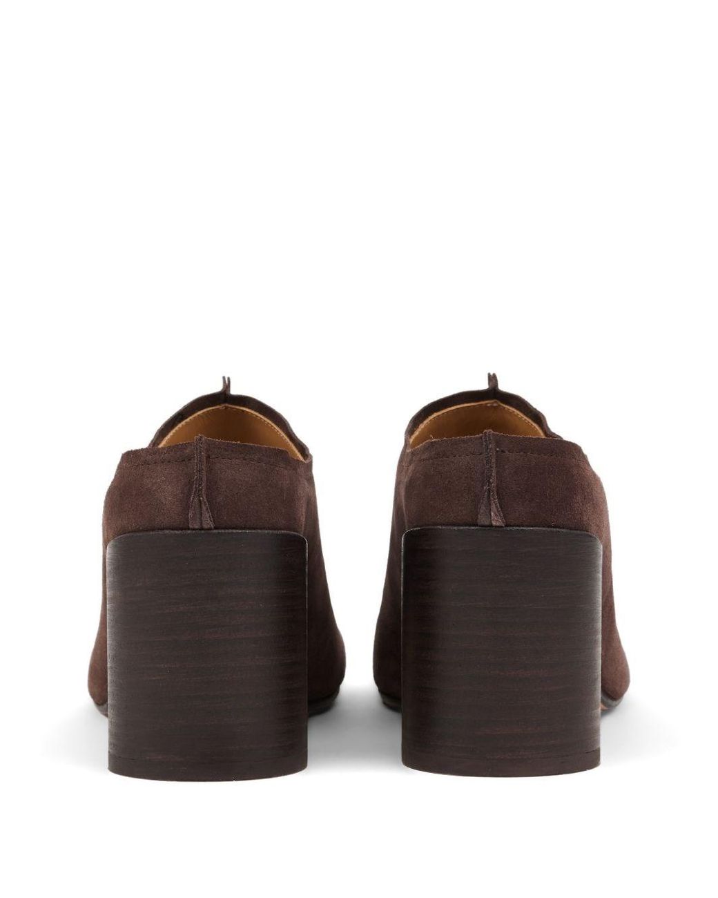 MM6 by Maison Margiela Brown Leather Mules