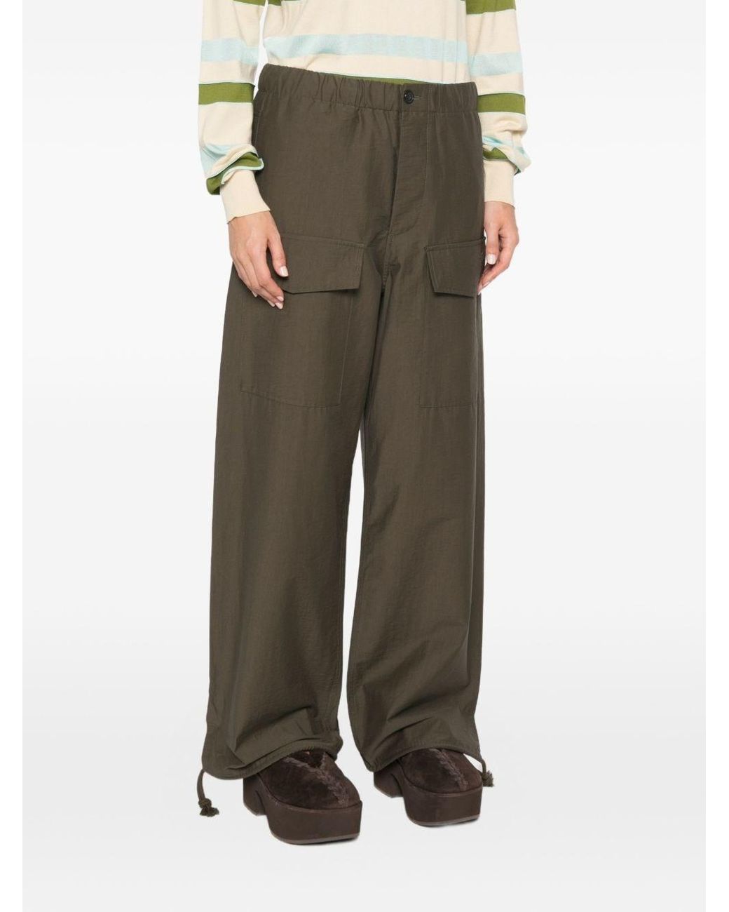 J.W. Anderson Gray Cotton Parachute Trousers
