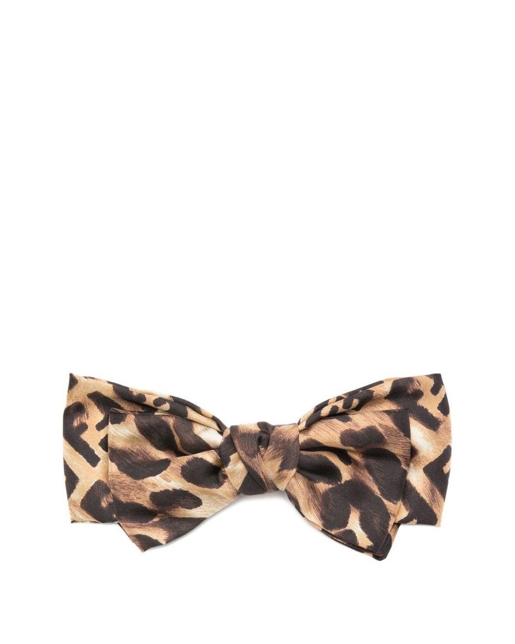 Fendi Brown Ff Bow Hair Clip
