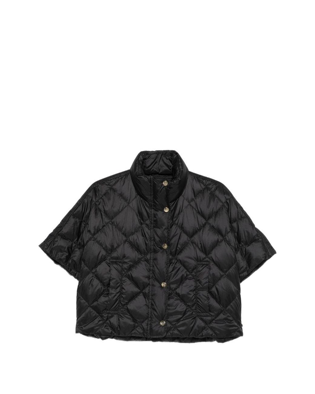 Max Mara Black Quilted Down Jacket