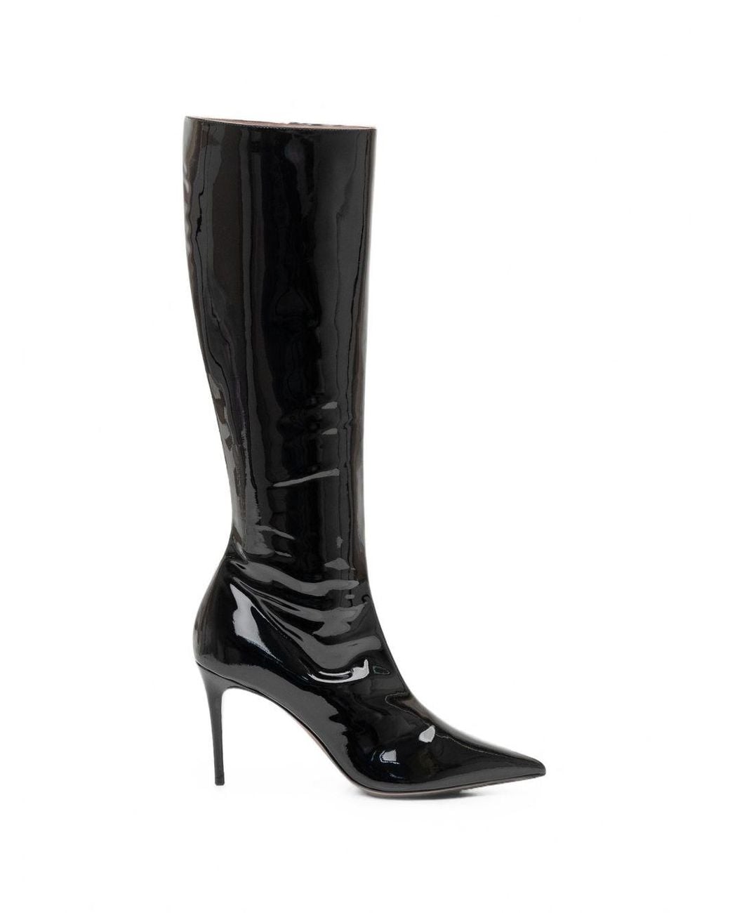 Paris Texas Black Vera Patent Leather Boots