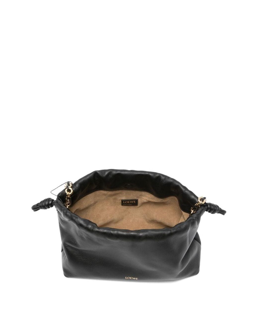 Loewe Black Flamenco Medium Leather Clutch