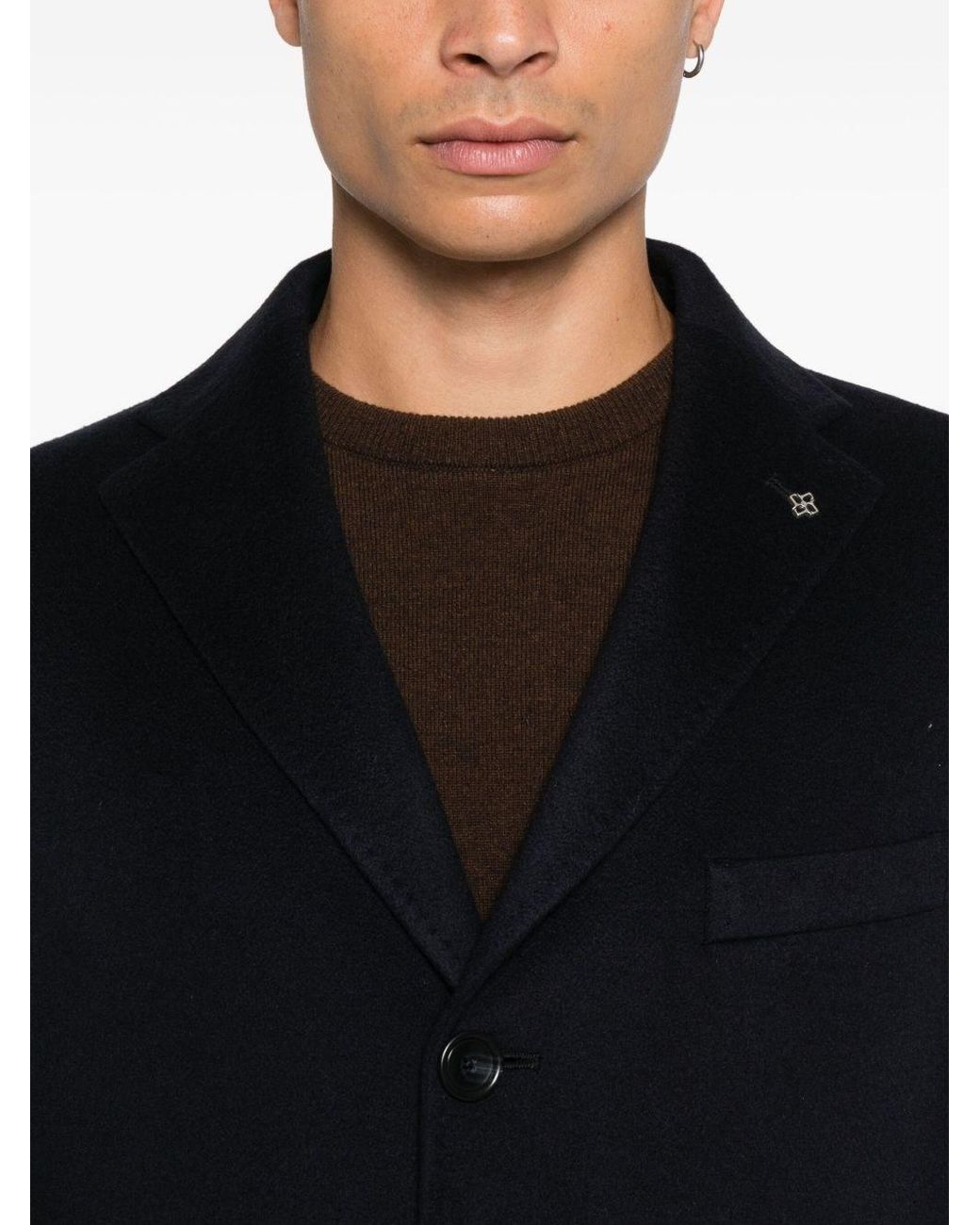 Tagliatore Blue Medium Bruce Coat for men