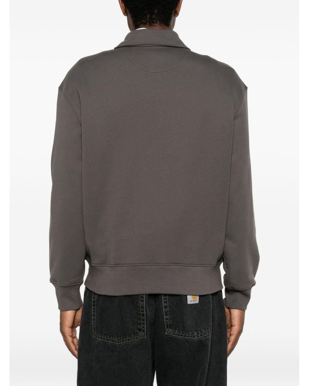 Maison Kitsuné Gray Chillax Fox Cotton Sweatshirt for men