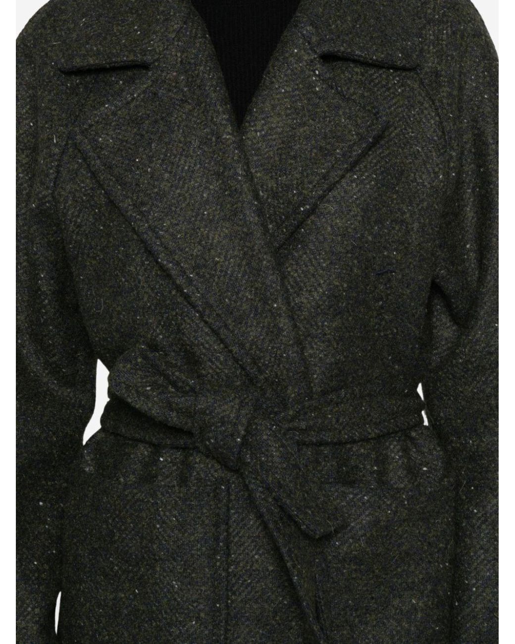 Diega Black Long Coat Marelo