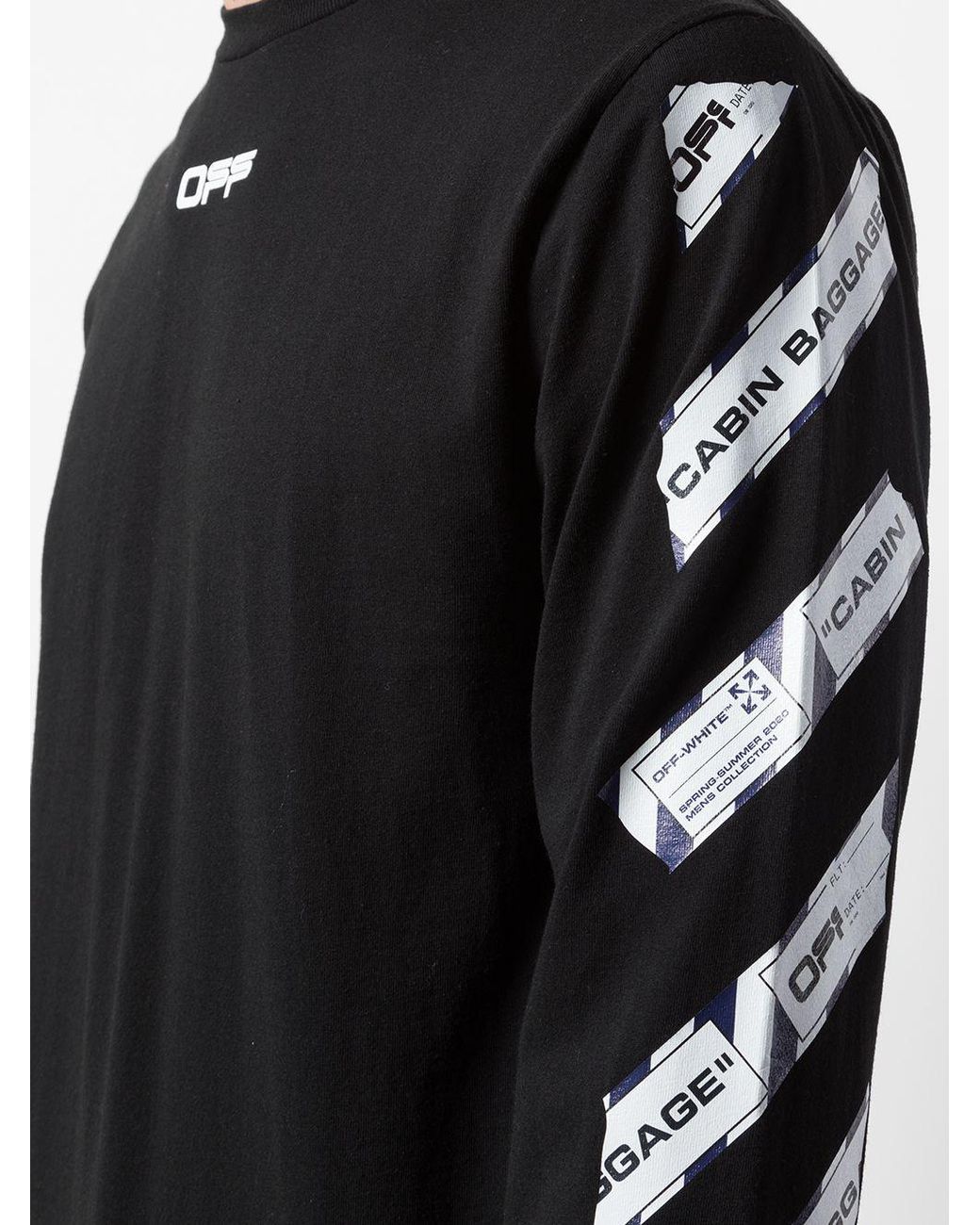 Off-White c/o Virgil Abloh Cabin Baggage T-shirt in Black for Men