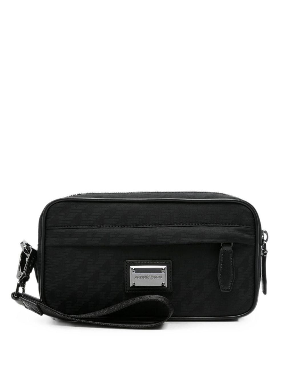Emporio Armani Black Logo Nylon Beauty-Case for men